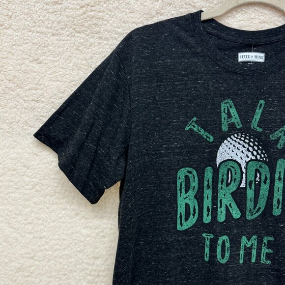 Small - TALK BIRDIE TO ME - State of Mine - Men's Golf Humor Funny T-Shirt NEW - Picture 5 of 10